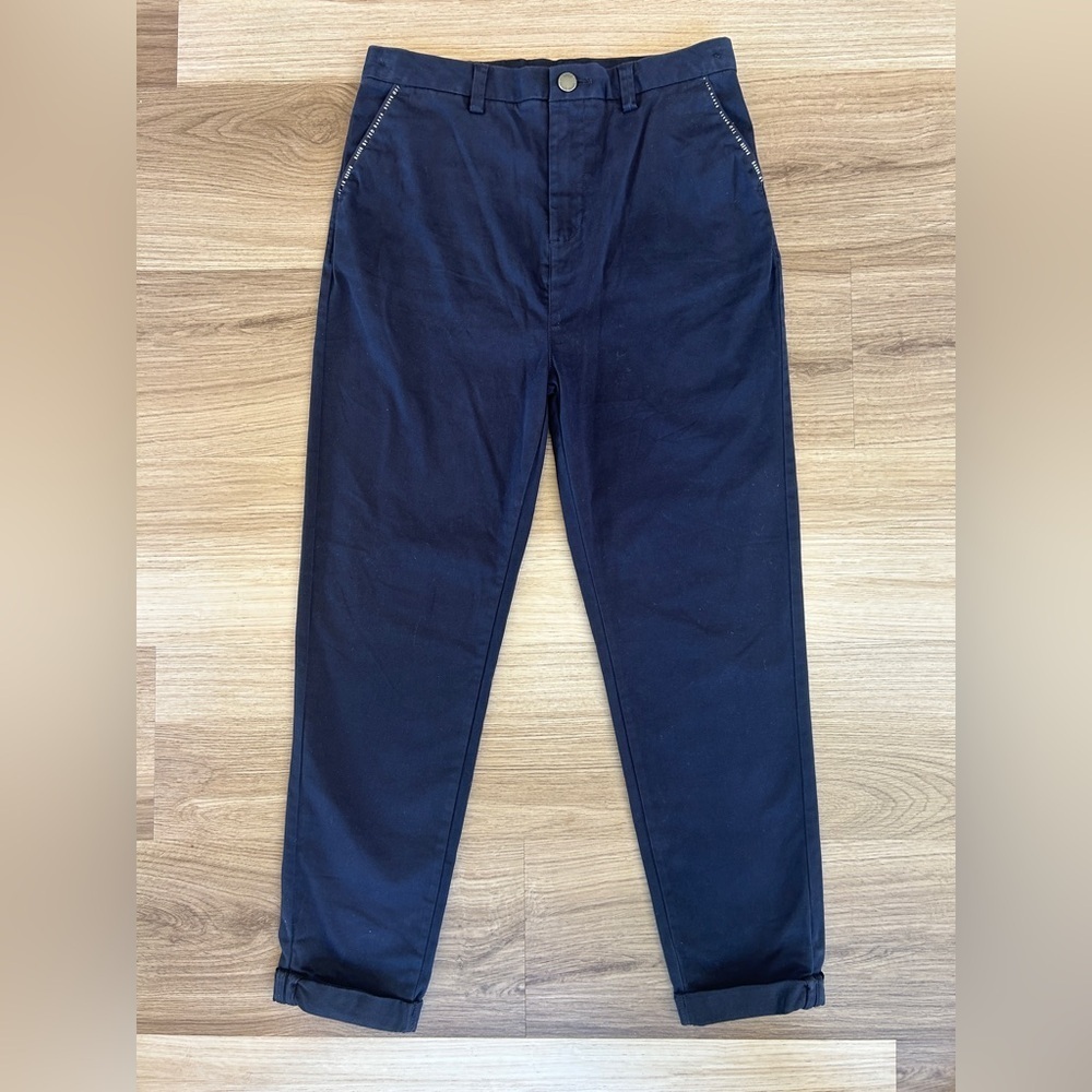 Baker By Ted Baker Boys Navy Dress Slacks w/ Pocket Detail and Cuff Size 12yrs
